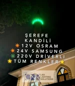 Minare şefere kandil aydınlatma lambası - 12V - 24V - Tüm Renkler