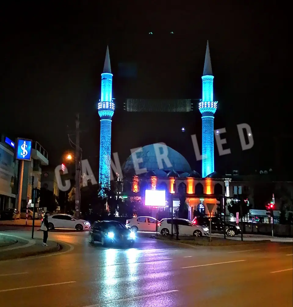 Bursa Nilüfer Beşevler Mahallesi Hafize Hatun Camii Aydınlatma Projesi
